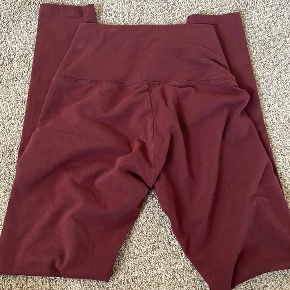 Aerie offline OG legging high rise maroon full small cotton - Picture 4 of 4